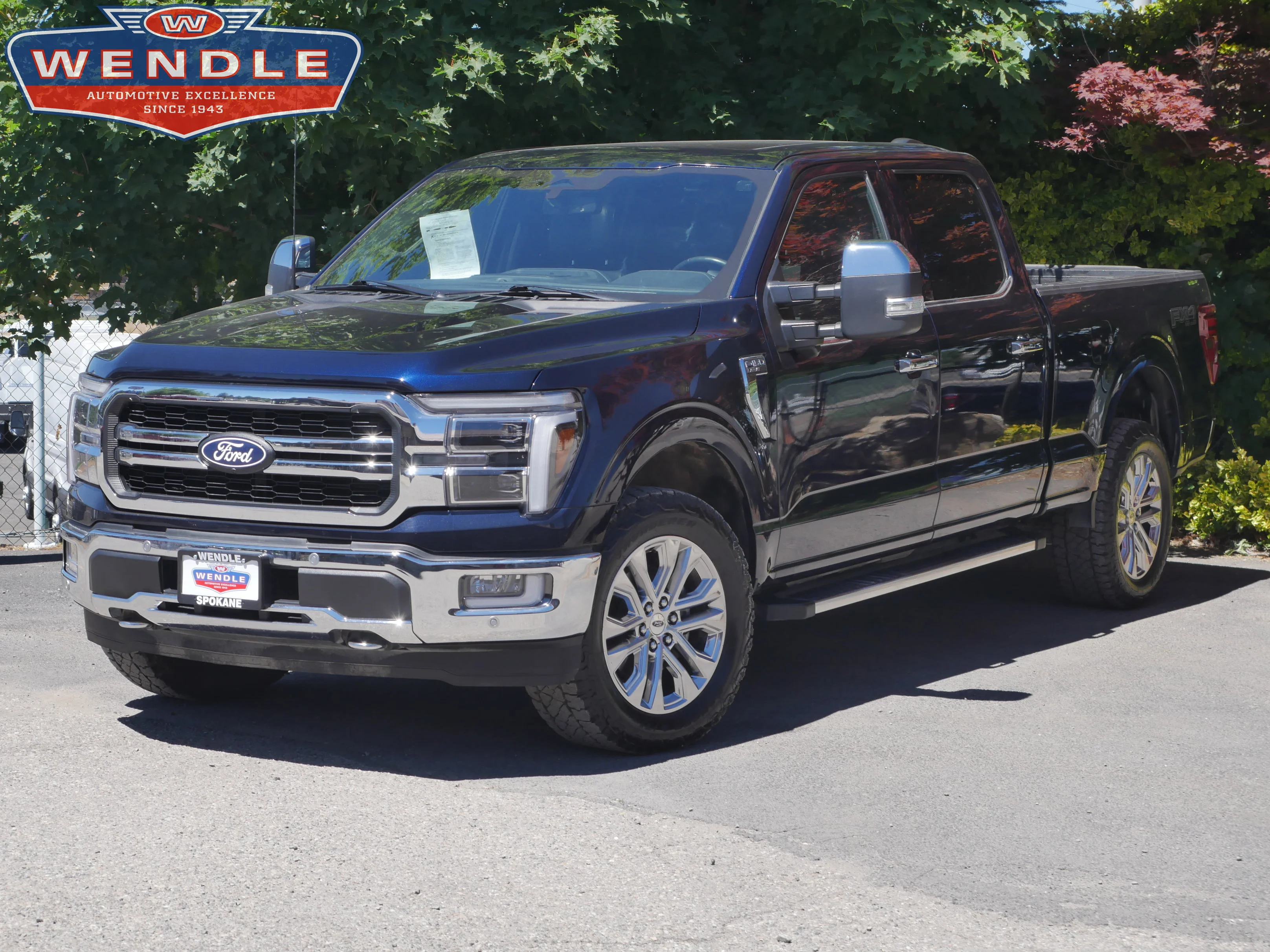Certified Used 2024 Blue Metallic Ford LARIAT image 1