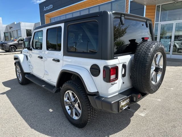 Used 2020 White Jeep Unlimited Sahara image 9