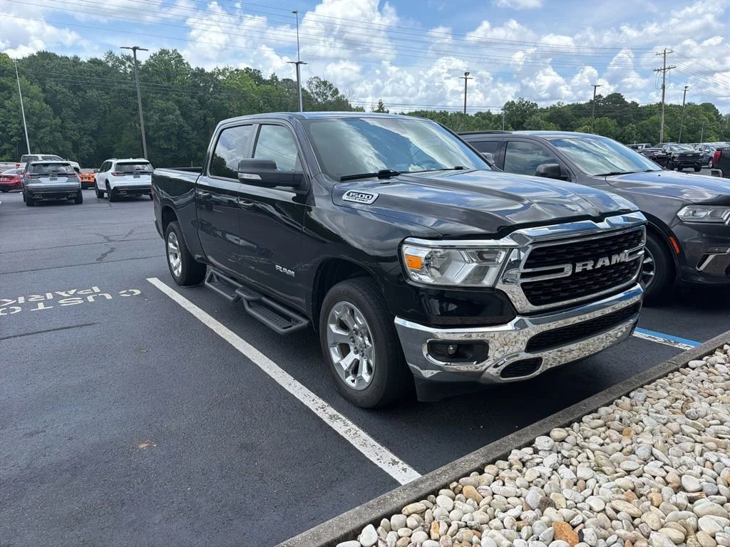 Used 2022 Diamond Black Crystal Pearlcoat Ram Big Horn image 2