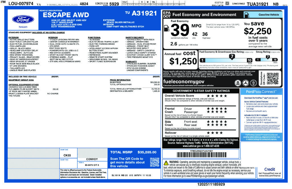 Certified Used 2026 Space Silver Ford ST-Line Select image 28