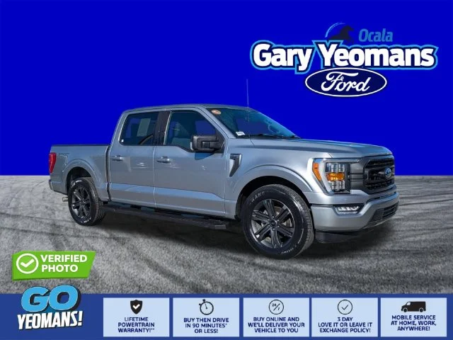 Certified Used 2023 Silver Ford XLT image 1
