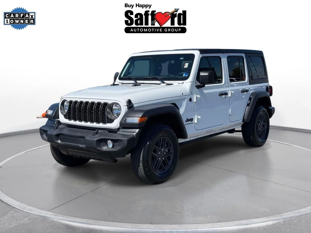 Used 2024 White Jeep Sport S image 1
