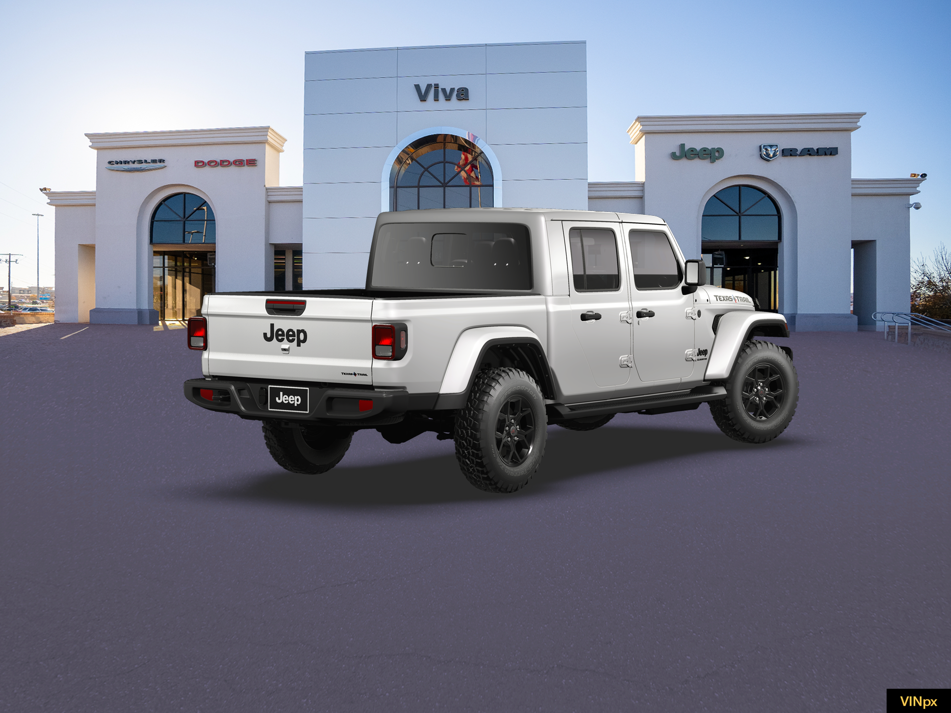 New 2026 Bright White Clear-Coat Exterior Paint Jeep Texas Trail image 19