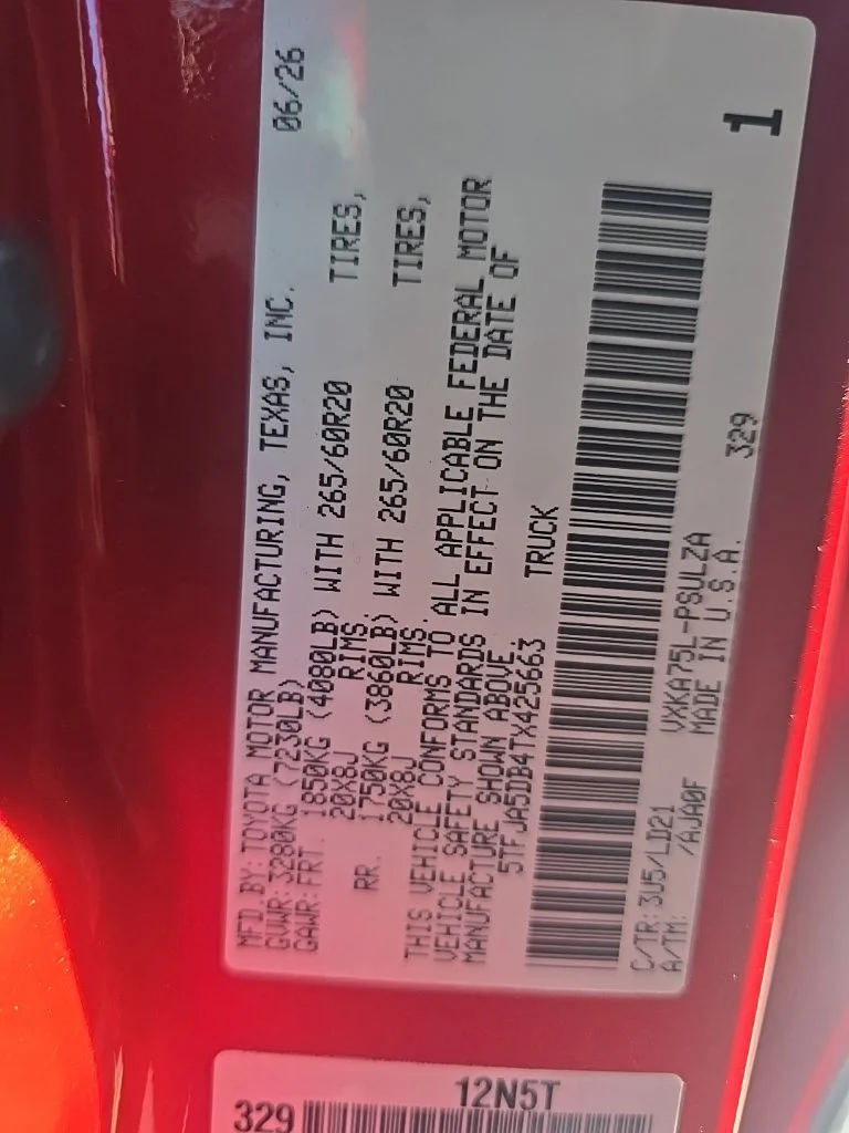 Used 2026 Red Toyota Limited image 13