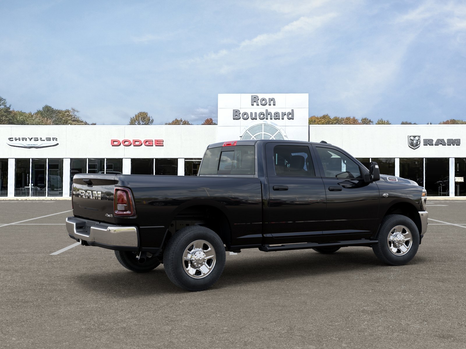 New 2027 Diamond Black Crystal Pearl-Coat Exterior Paint RAM Tradesman image 30