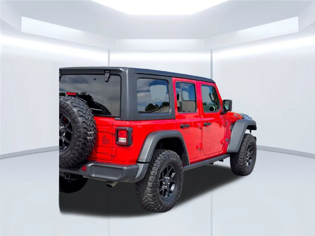 Certified Used 2025 Red Jeep Willys 4xe image 51