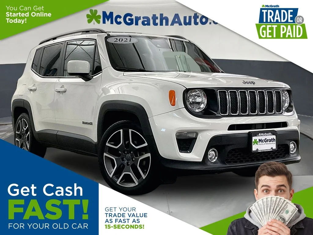 Used 2021 White Jeep Latitude image 1