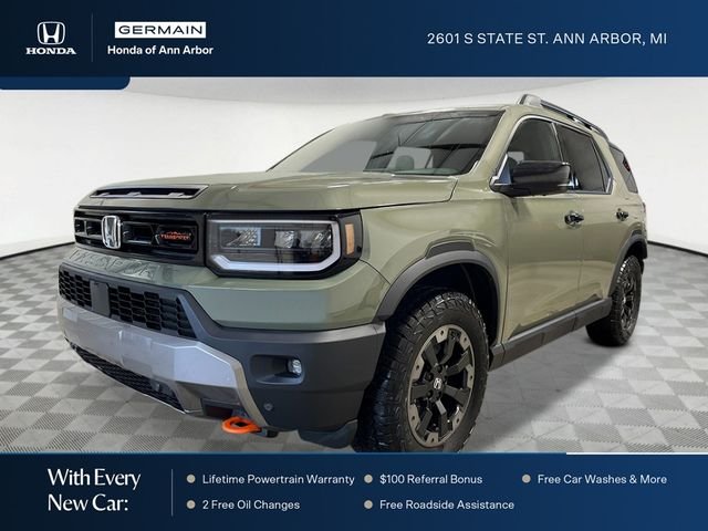 New 2026 Ash Green Metallic Honda TrailSport Elite image 1