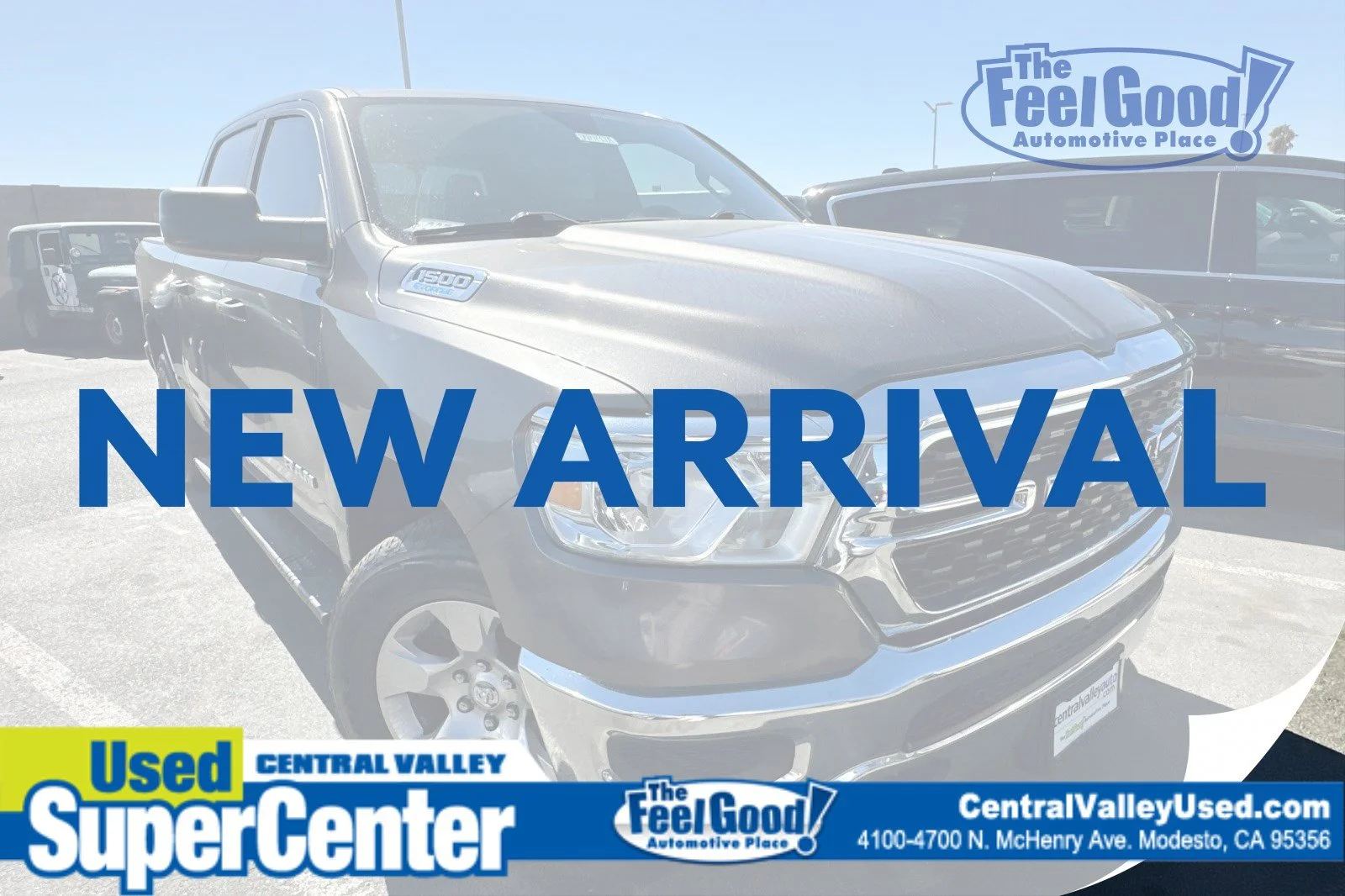 Used 2023 Granite Crystal Metallic Clearcoat Ram Big Horn image 1