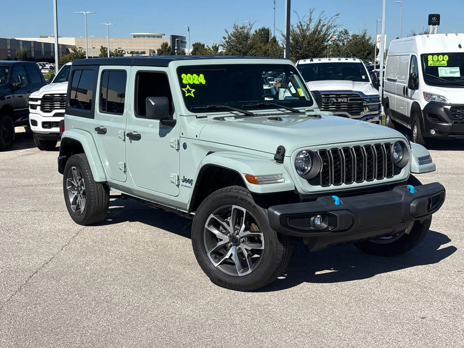 Used 2024 Jeep Wrangler 4xe Sports S 4XE with VIN 1C4RJXN62RW206490 for sale in Kansas City