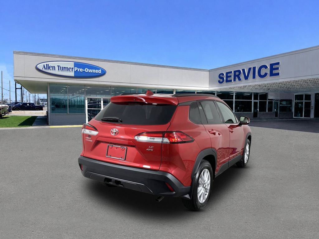 Used 2024 Barcelona Red Metallic Toyota LE image 8