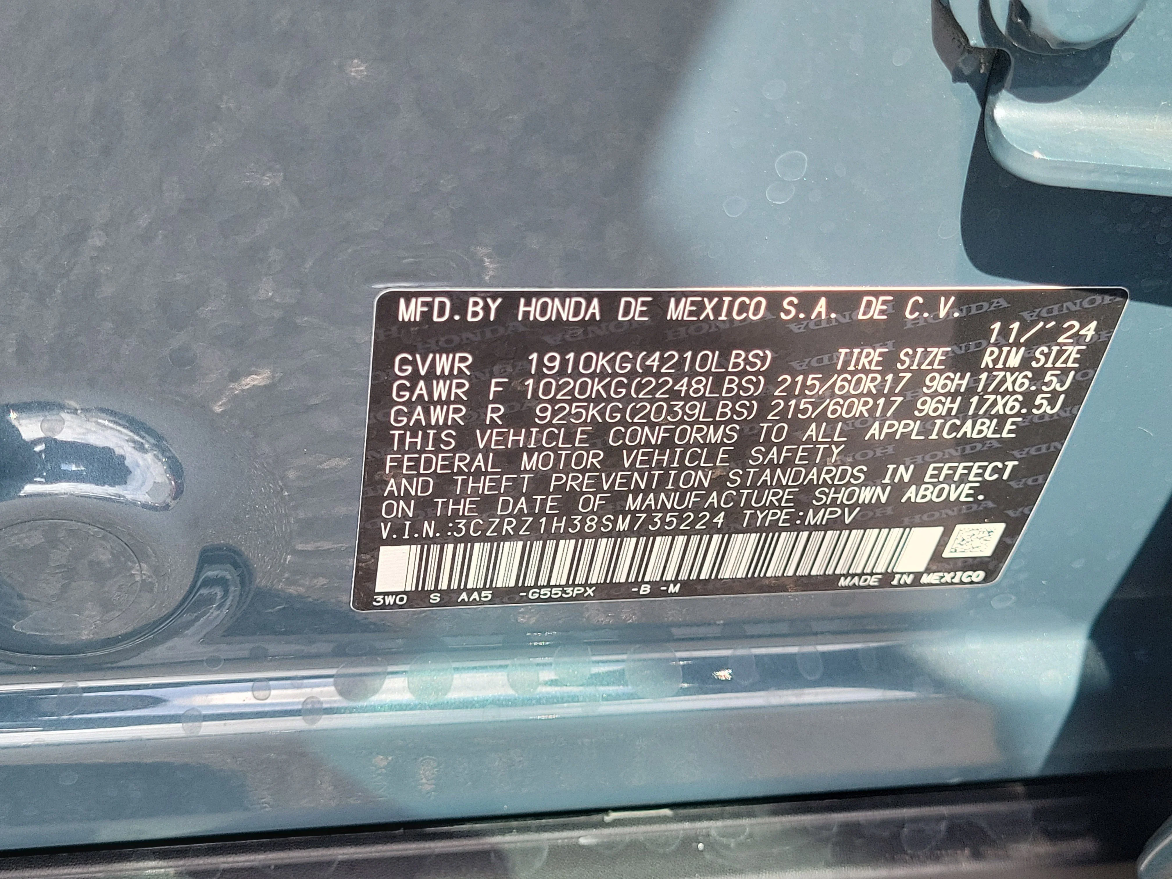 2025 Honda HR-V LX - Photo 33