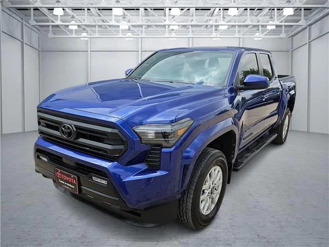 Used 2024 Blue Crush Metallic Toyota SR5 4x4 Double Cab 5 ft. box image 1