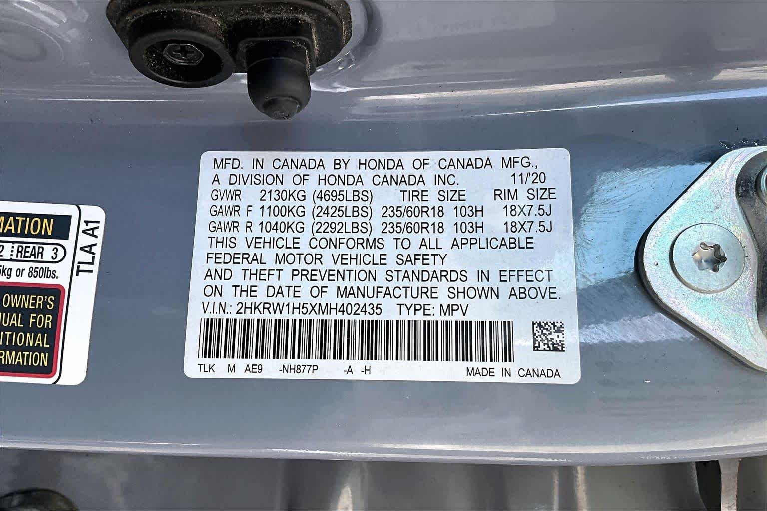Used 2021 Sonic Gray Pearl Honda EX image 35