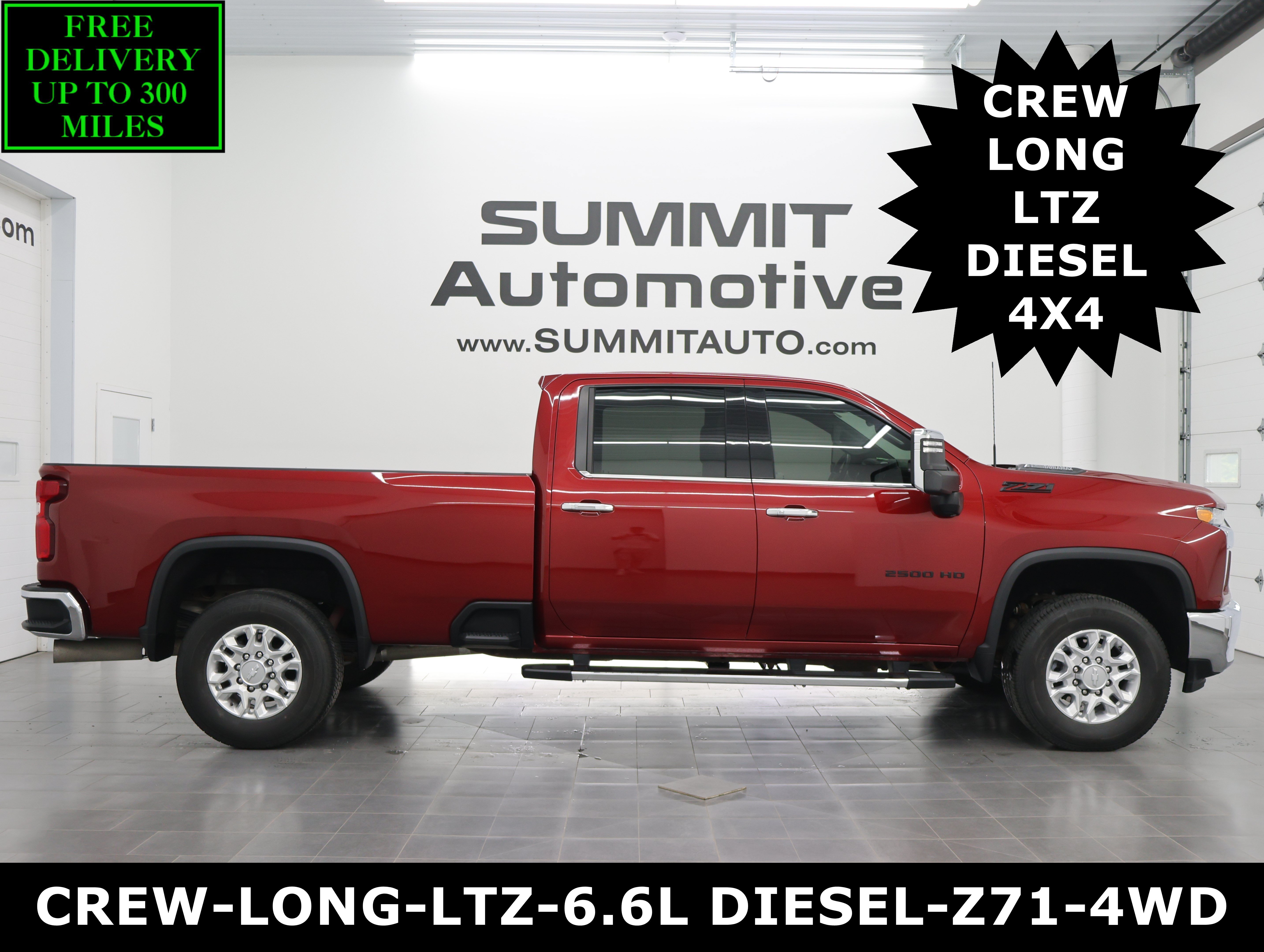Used 2020 Cajun Red Tintcoat Chevrolet 4x4 Crew Cab LTZ: CREW-LONG-LTZ-6.6L DURAMAX-Z71-4WD- image 1