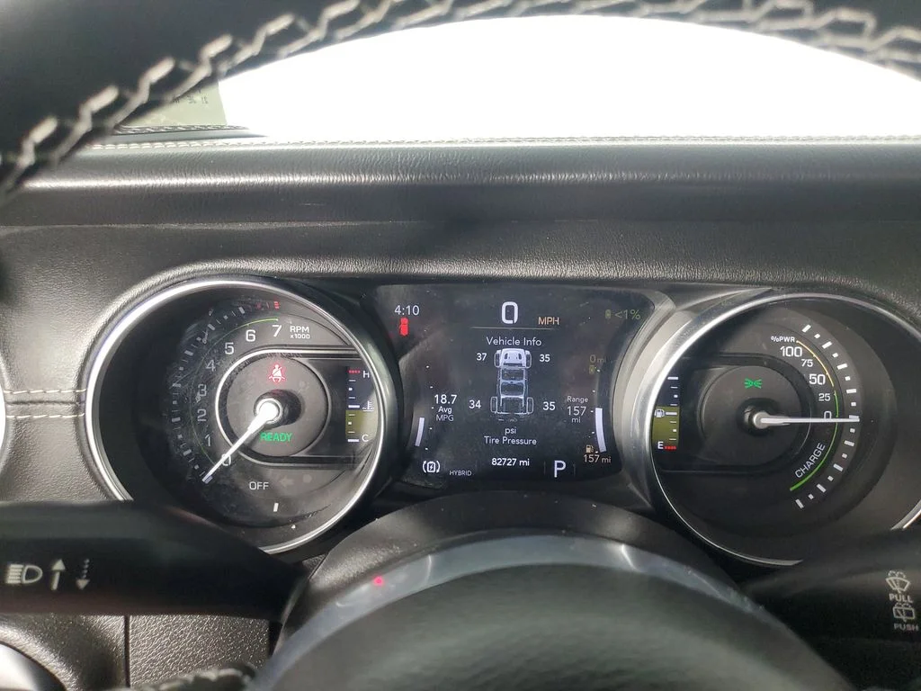 Used 2021 Gray Jeep Unlimited Sahara 4xe image 27
