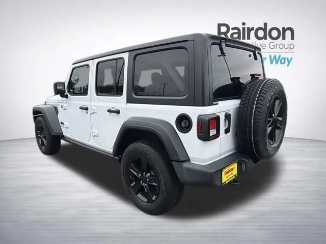 Used 2021 Bright White Clearcoat Jeep Unlimited Sport Altitude image 5