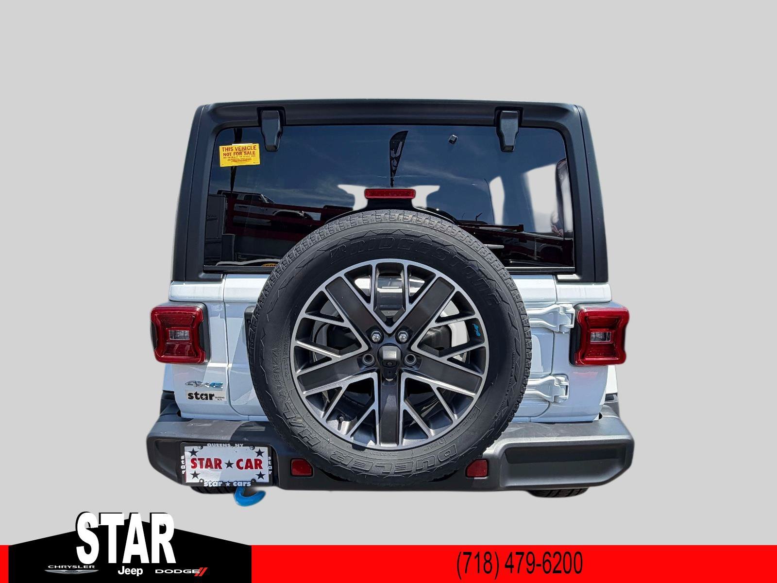 Used 2023 Bright White Clearcoat Jeep Sahara image 6