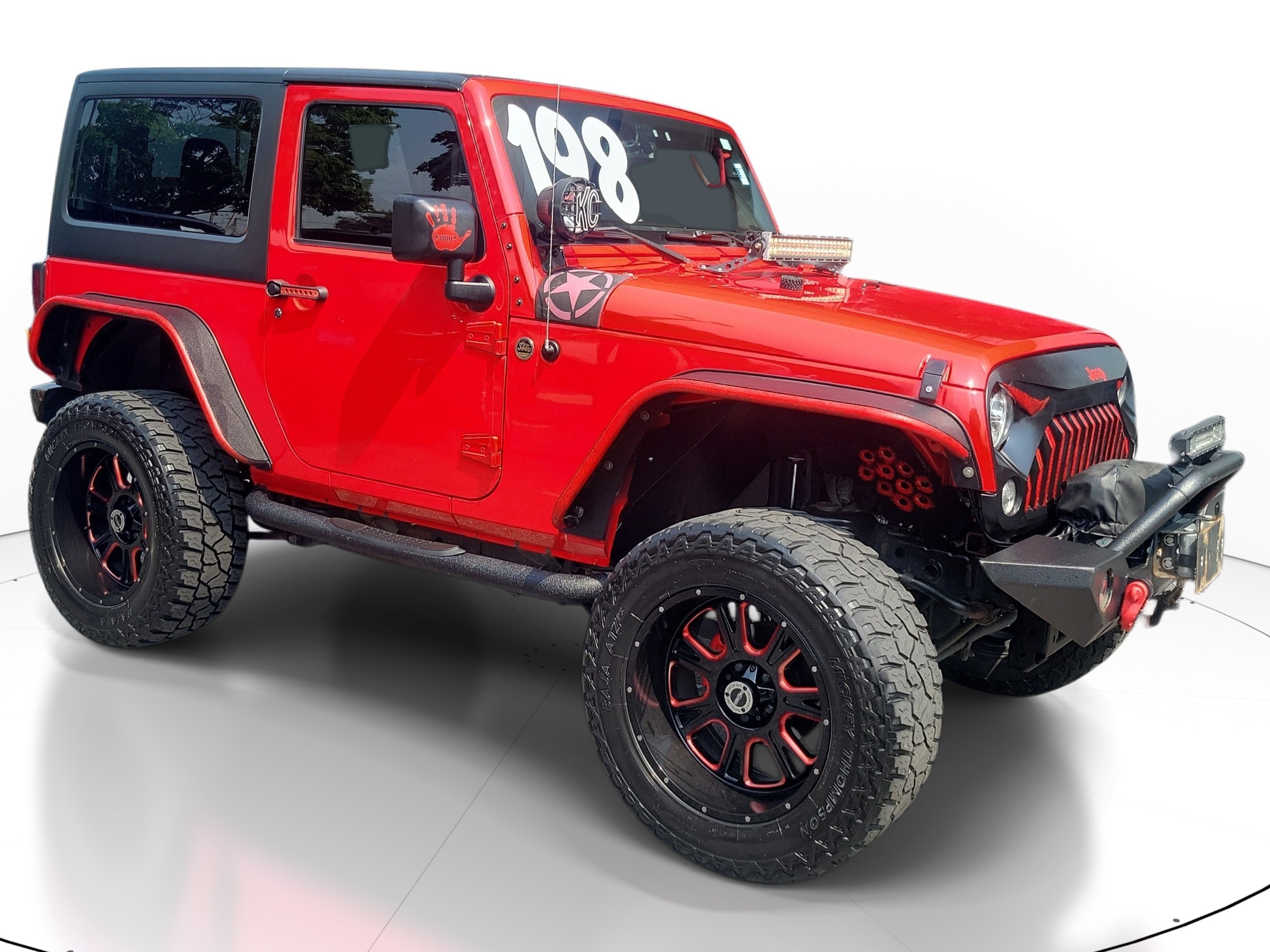 Used 2017 Firecracker Red Clearcoat Jeep Sport image 1