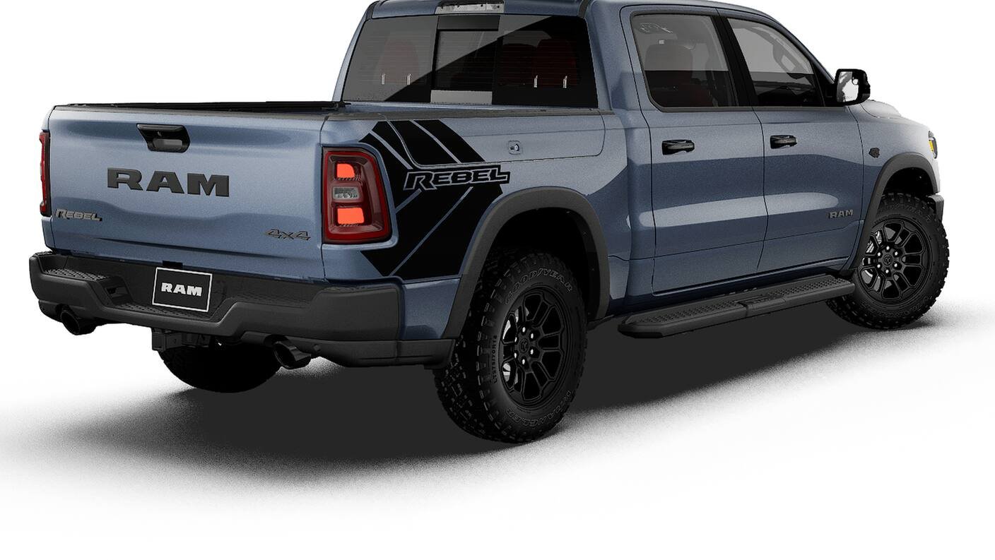 New 2027 Forged Blue Metallic Exterior Paint RAM Rebel image 14