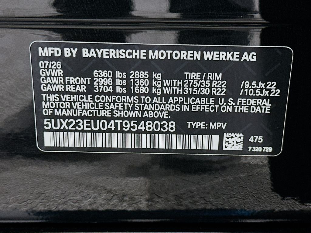 New 2026 Black Sapphire Metallic BMW xDrive40i image 24