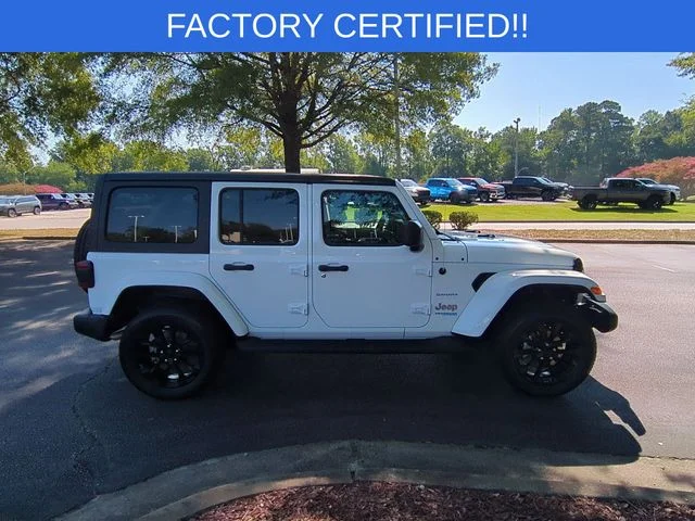 Used 2022 White Jeep Unlimited Sahara 4xe image 6