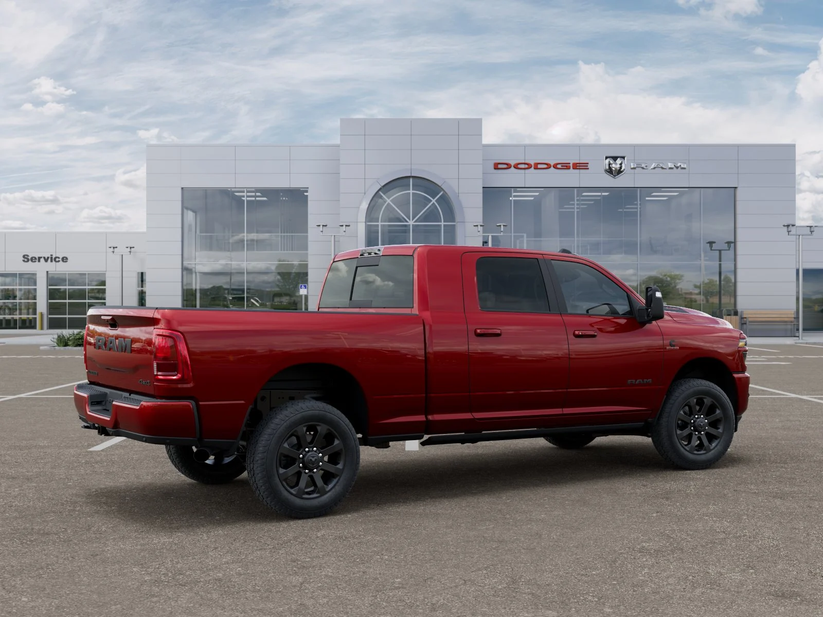 New 2026 Molten Red Pearl-Coat Exterior Paint RAM Laramie image 31