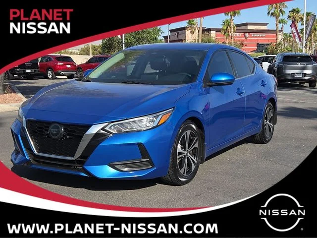 Used 2020 Electric Blue Metallic Nissan SV image 1