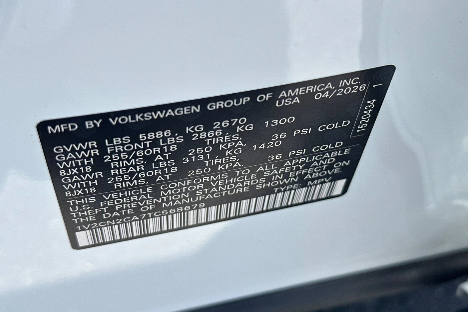 New 2026 White Volkswagen Peak Edition image 24