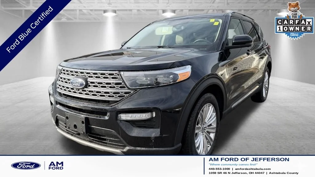Certified Used 2022 Black Metallic Ford Limited image 1