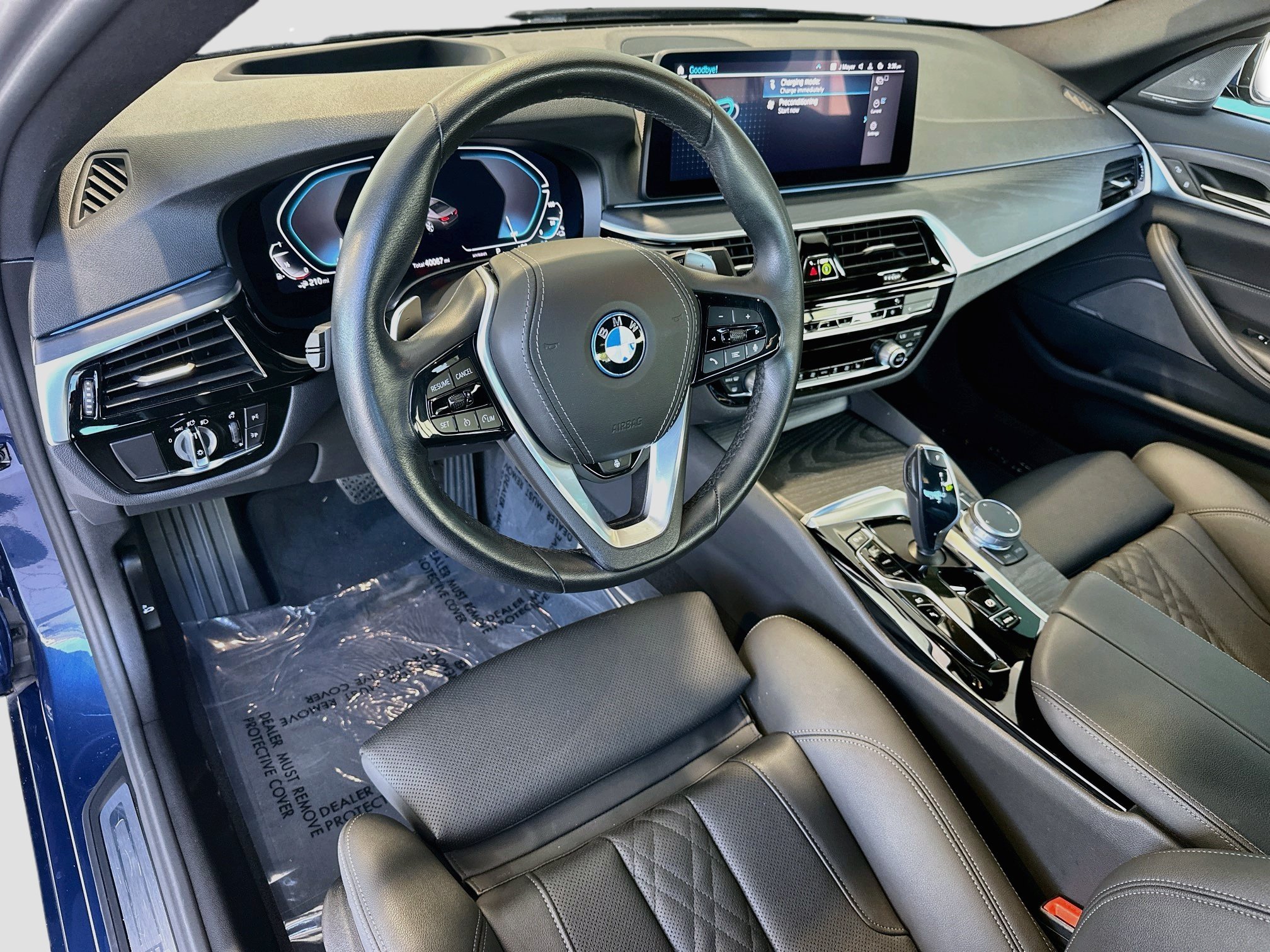 Certified Used 2023 Phytonic Blue Metallic BMW 530e xDrive image 9