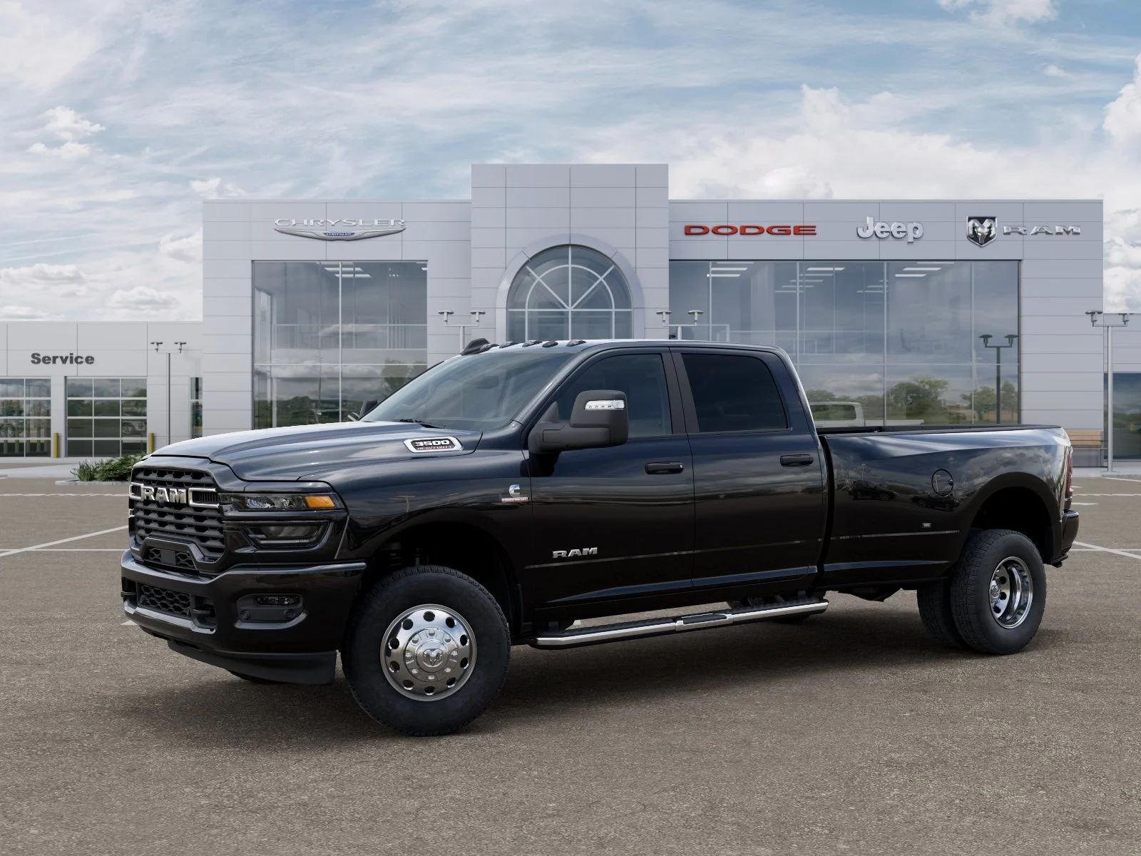New 2026 Diamond Black Crystal Pearl-Coat Exterior Paint RAM Big Horn image 32