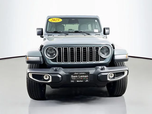 Used 2025 Jeep Wrangler 4xe Sahara 4XE with VIN 1C4RJXP66SW579356 for sale in Morton, IL