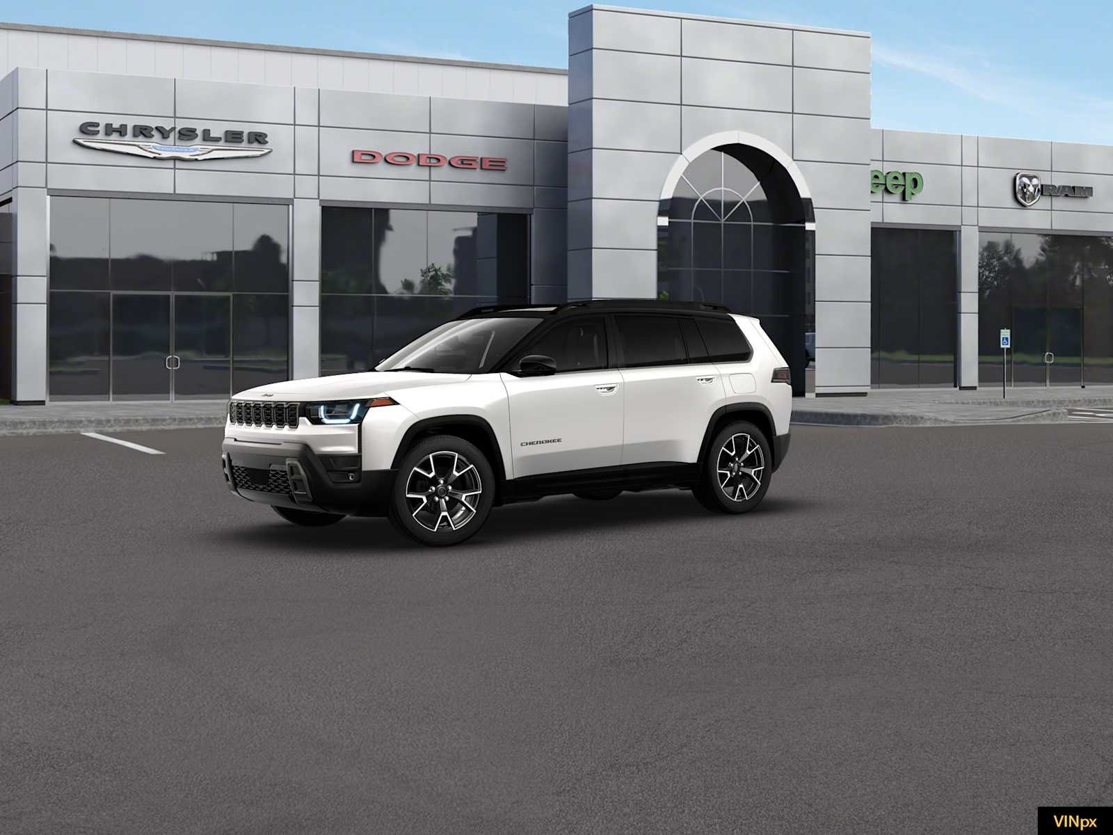 New 2026 Bright White Clear-Coat Exterior Paint Jeep Overland image 2