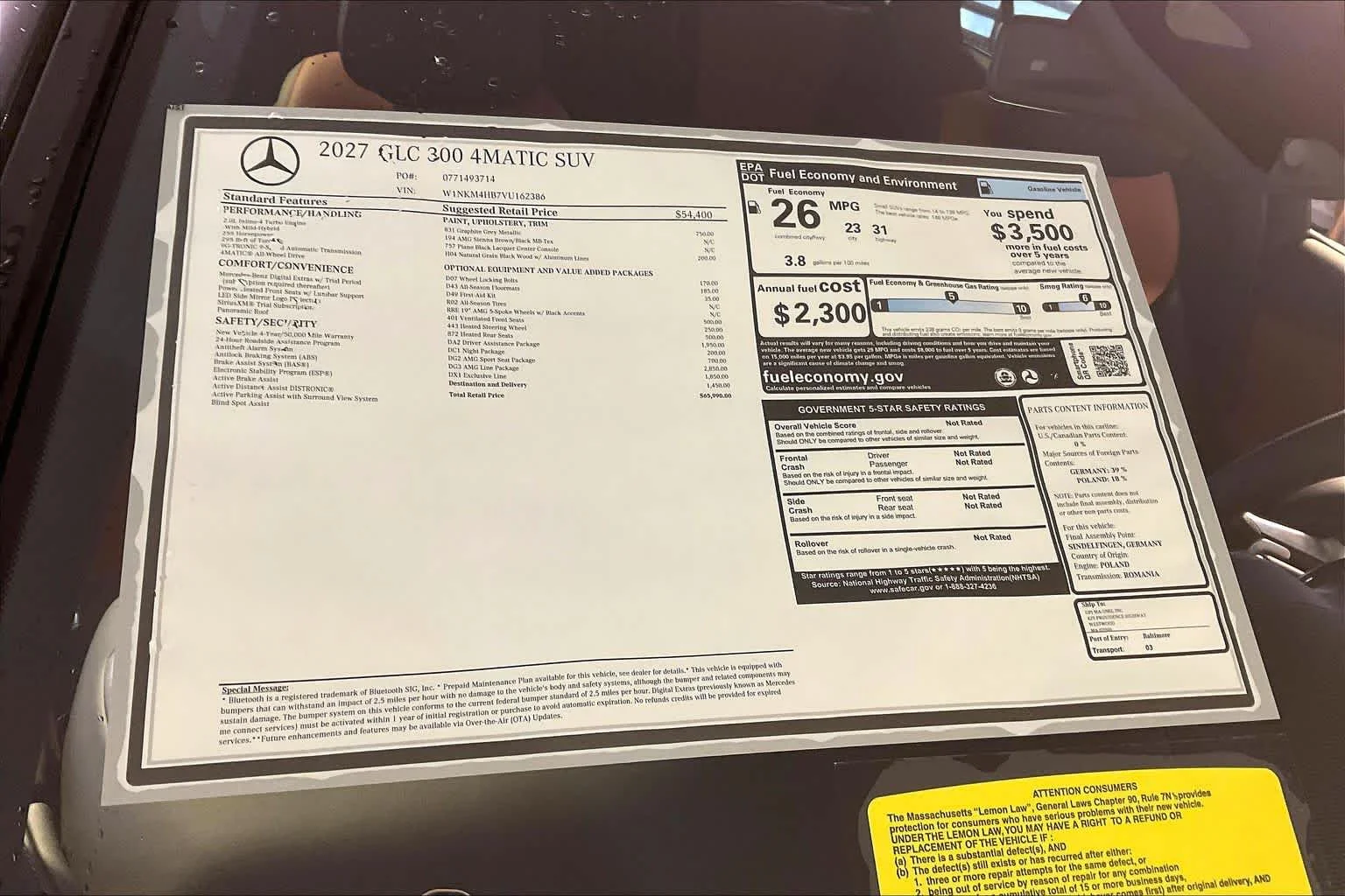 New 2027 Graphite Grey Metallic Mercedes-Benz GLC 300 image 18