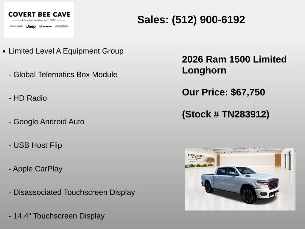New 2026 Ivory White Tri-Coat Pearlcoat RAM Limited image 21