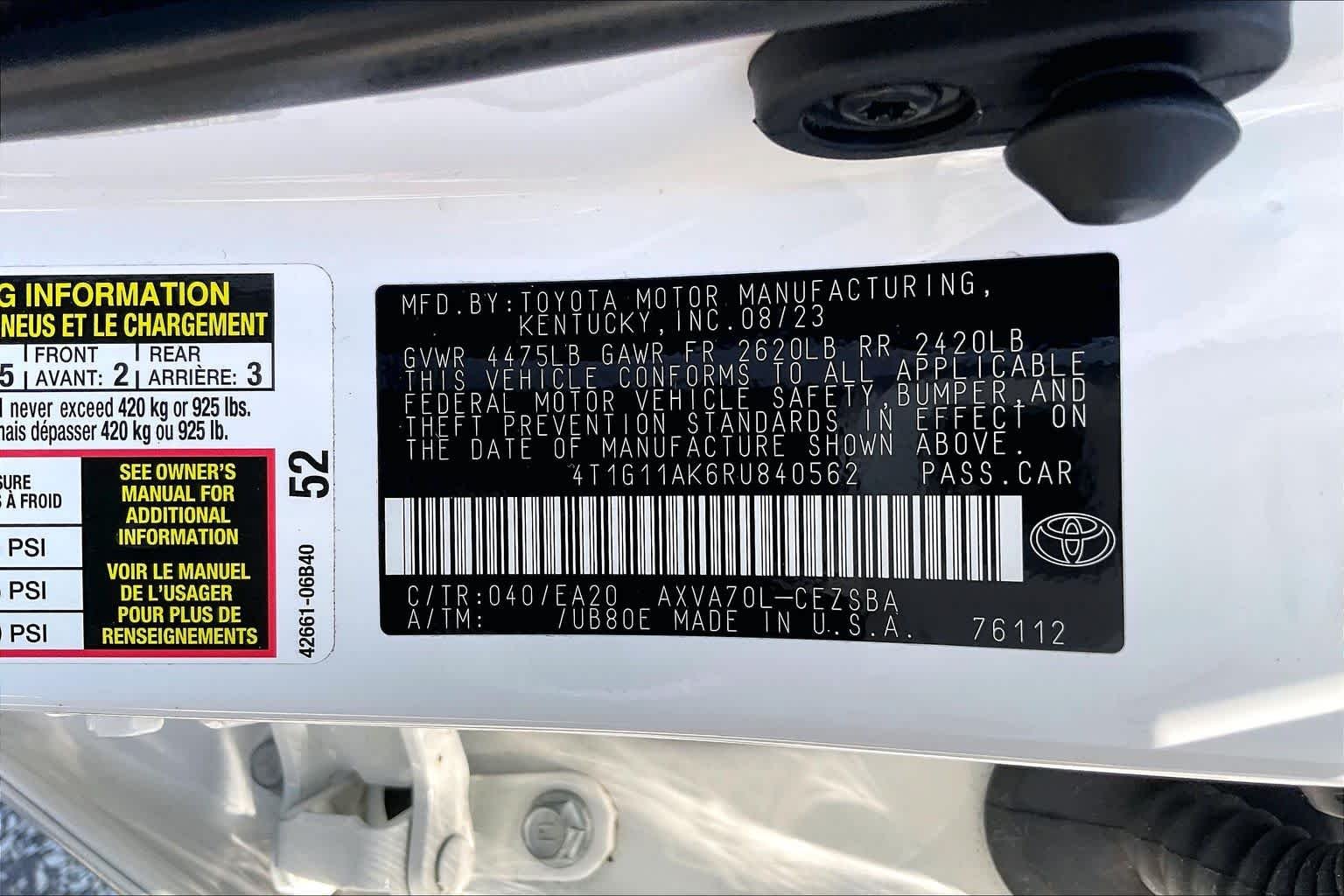 Used 2024 Ice Cap Toyota SE image 32