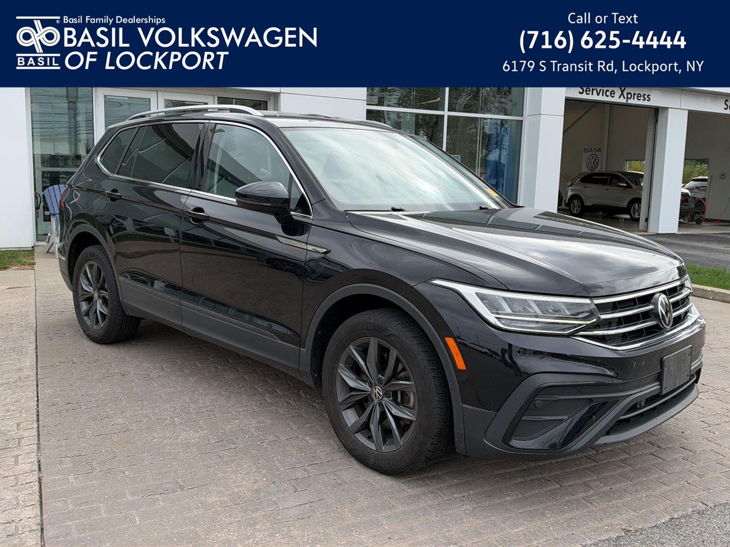 Certified Used 2023 Deep Black Pearl Volkswagen SE image 1