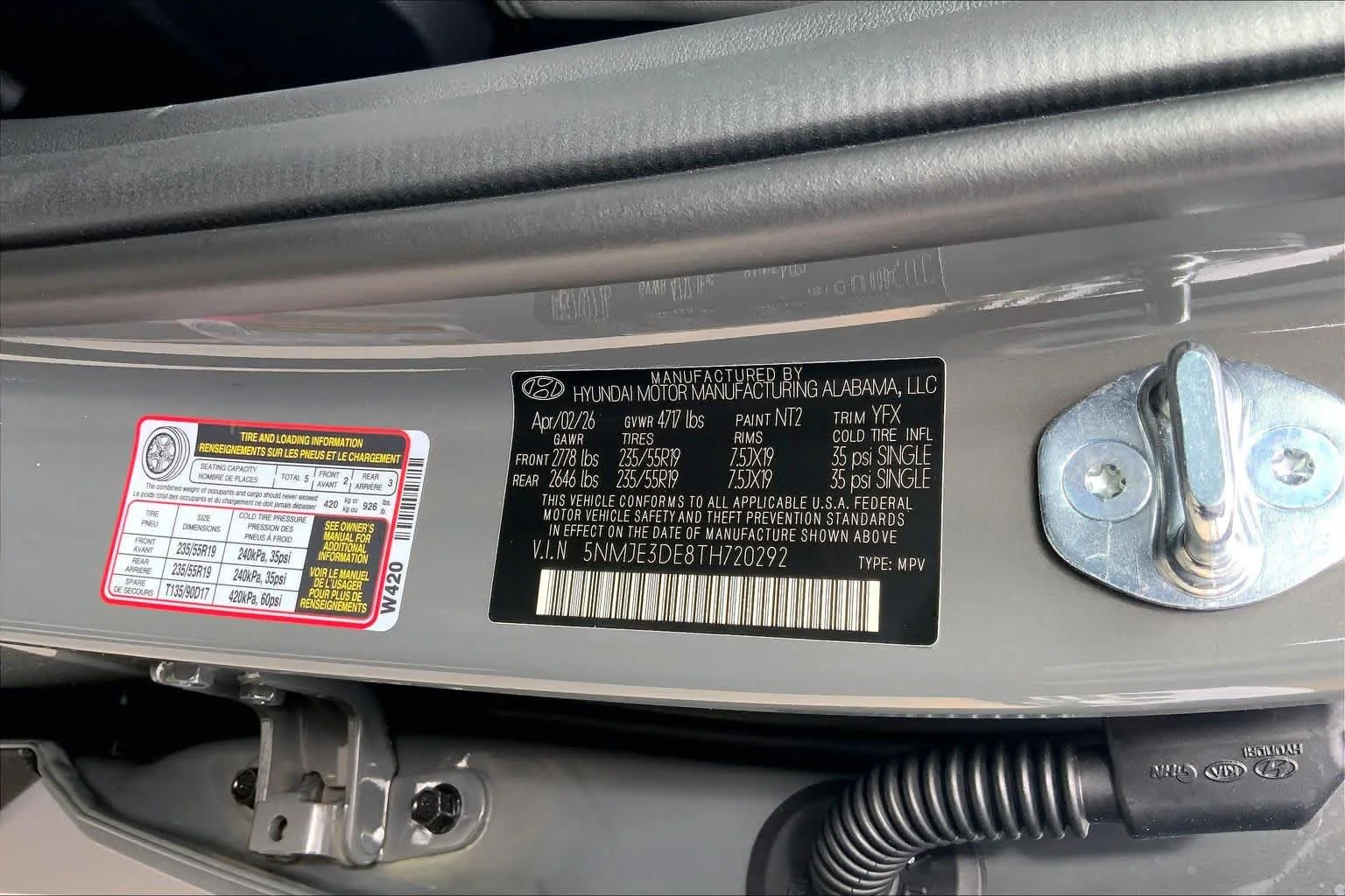 New 2026 Hampton Gray Hyundai Limited image 19