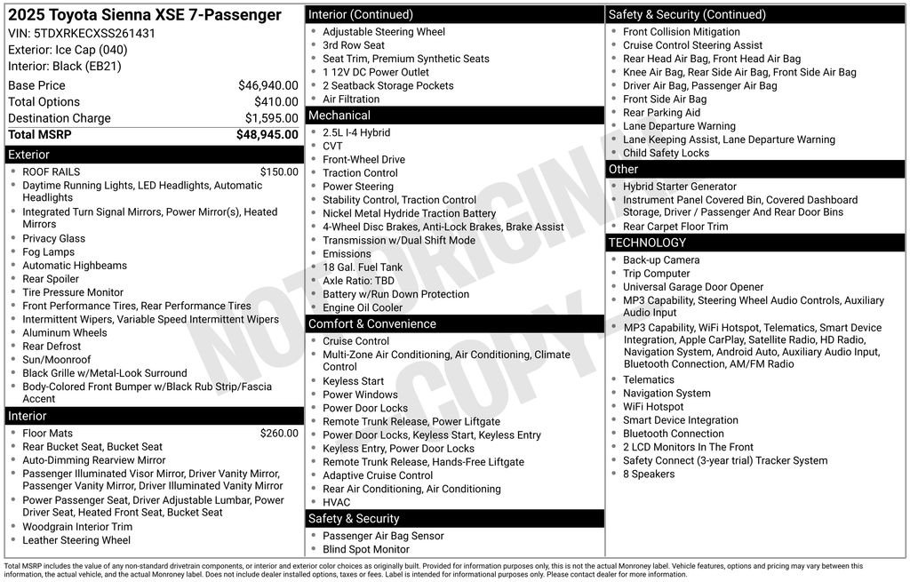 Used 2025 Ice Toyota XSE image 6