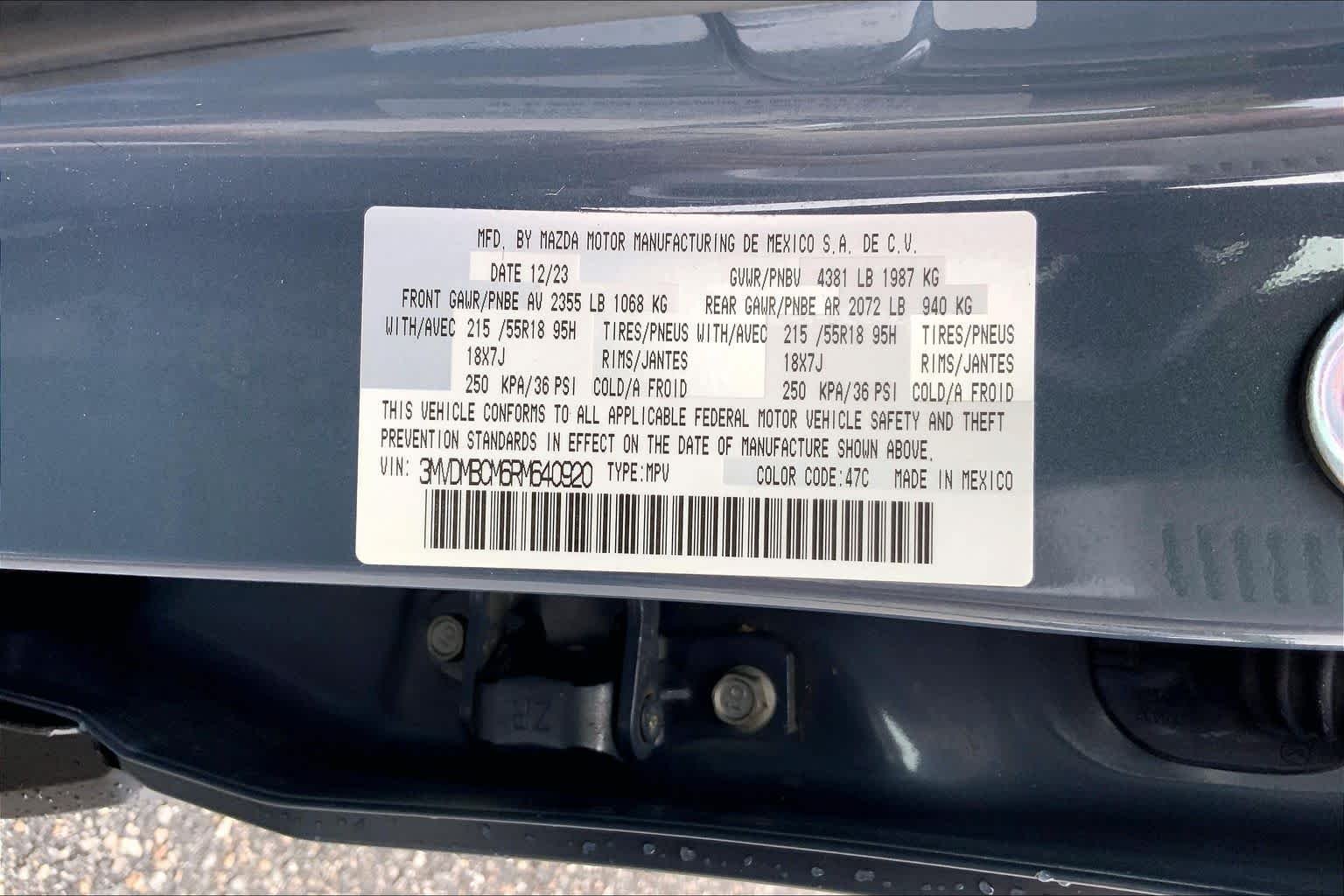 Used 2024 Polymetal Gray Metallic Mazda 2.5 S Carbon Edition image 29