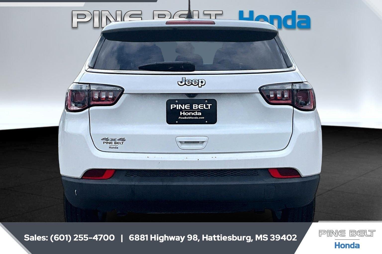 Used 2023 Bright White Clearcoat Jeep Sport image 4