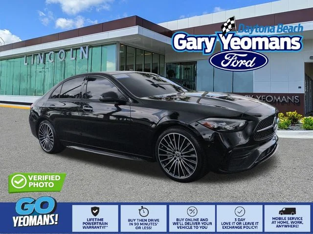 Certified Used 2023 Black Mercedes-Benz C 300 image 1