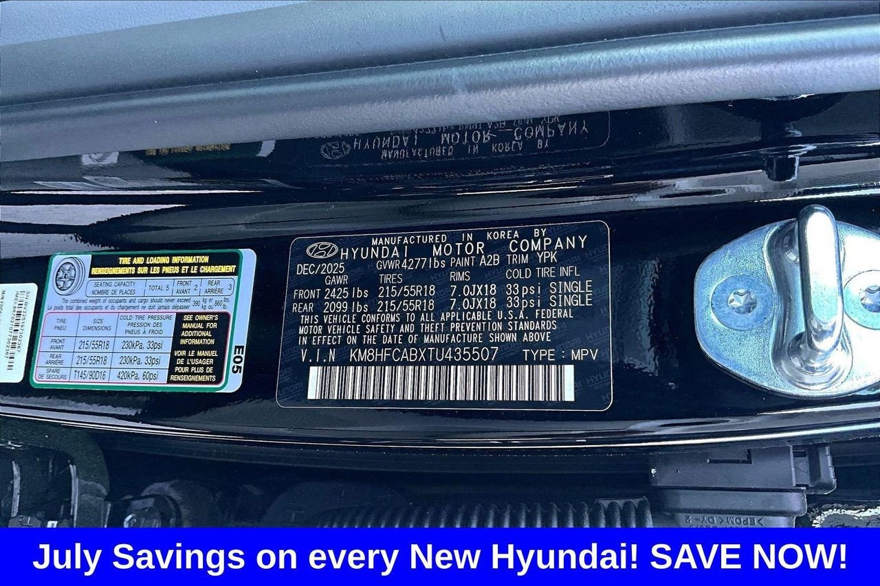 New 2026 Black Hyundai SEL Sport AWD image 38
