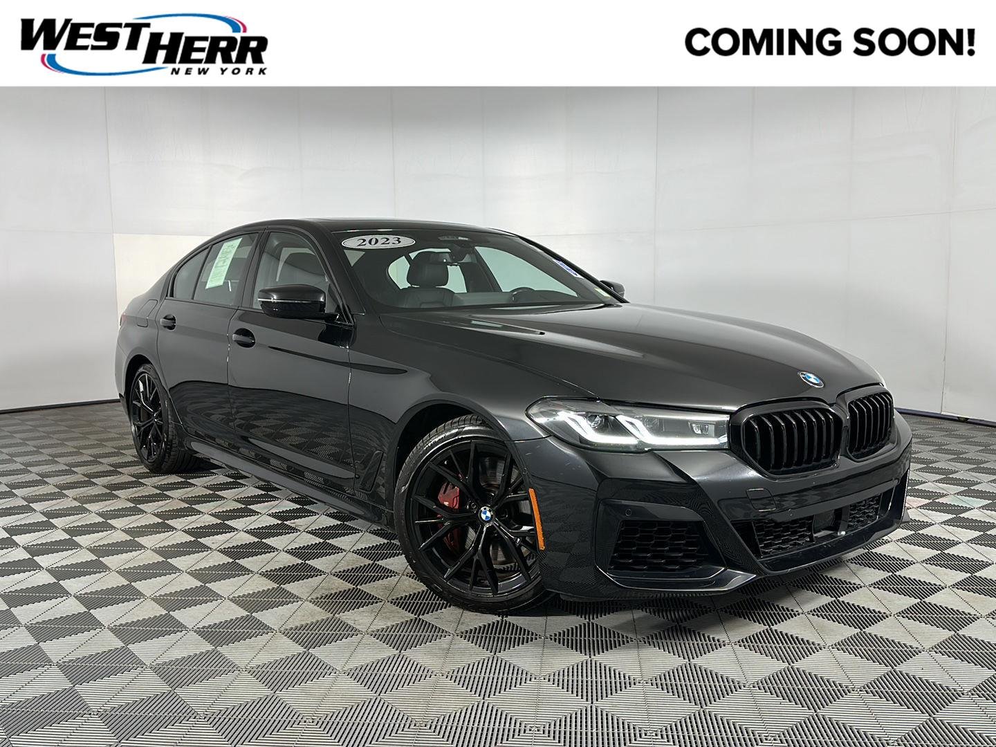Used 2023 Black Sapphire Metallic BMW 540i xDrive image 1