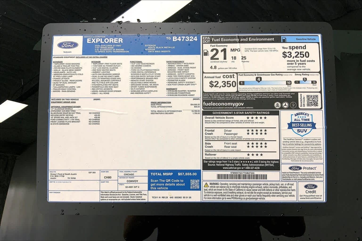 New 2026 Agate Black Metallic Ford ST image 21