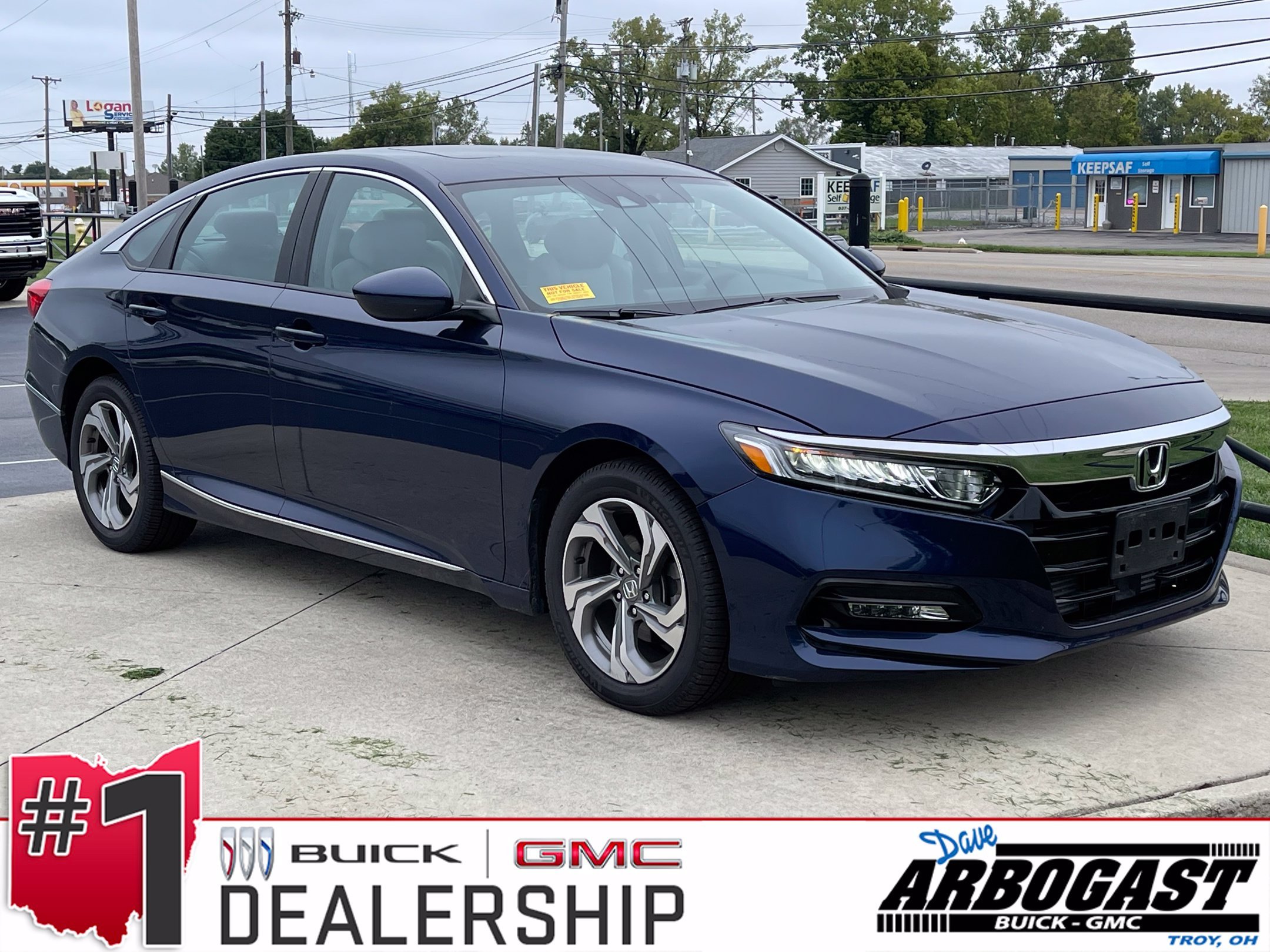 Used 2020 Obsidian Blue Pearl Honda EX image 1