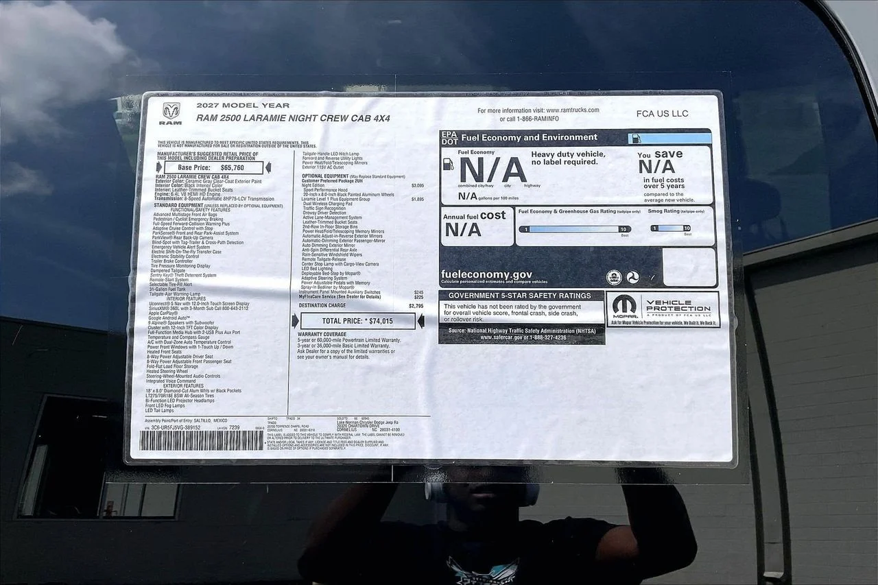 New 2027 Ceramic Gray Clear-Coat Exterior Paint RAM Laramie image 37
