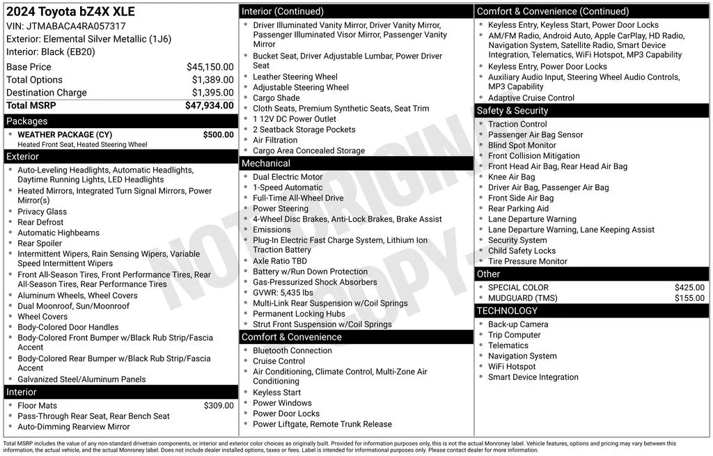 Used 2024 Silver Toyota XLE image 16