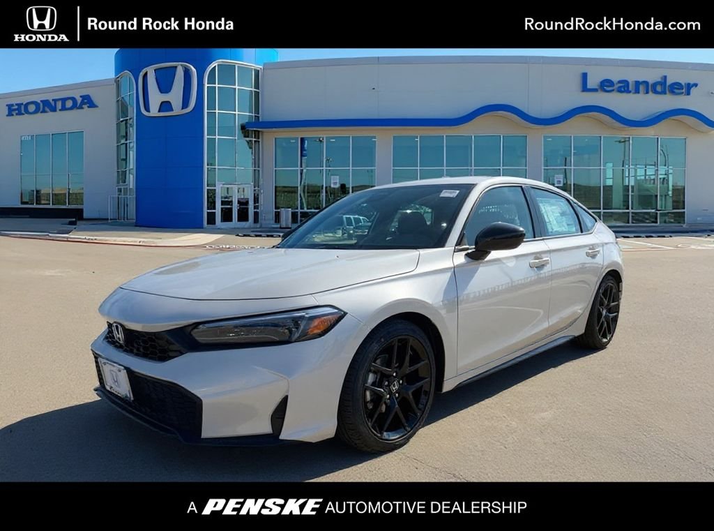 New 2026 Platinum White Pearl Honda FWD Sport image 1
